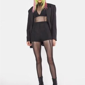 NO VACANCY Mesh Bodysuit